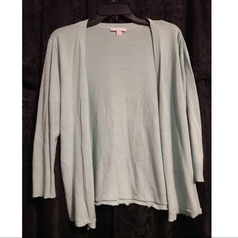 ✨SOLD✨New York & Co. L Mint Cardigan